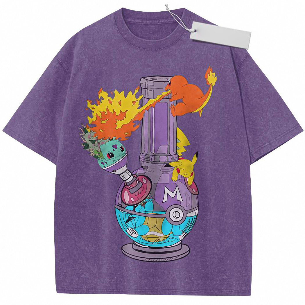 Pikachu Shirt, Squirtle Shirt, Charmander Shirt, Bulbasaur Shirt, Anime Shirt, Vintage Tee 4