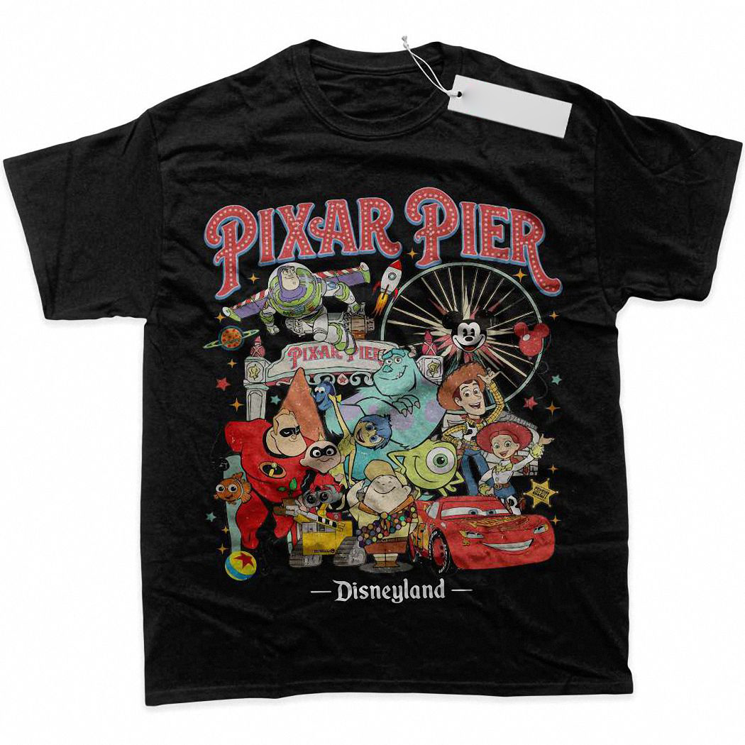 Pixar x Disney Shirt, Cartoon Shirt, Graphic T-Shirt 5