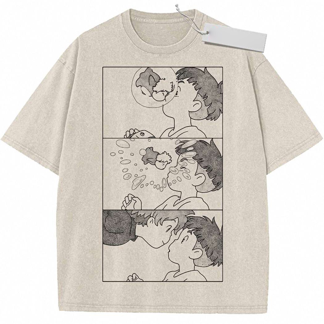 Ponyo Shirt, Studio Ghibli Shirt, Anime Shirt, Vintage T-Shirt 6
