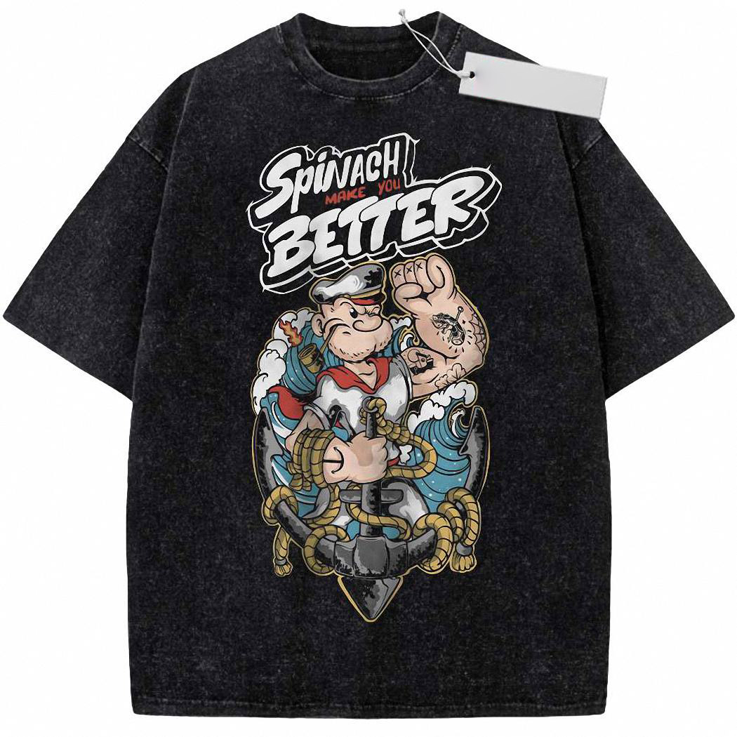 Popeye The Sailor Man Shirt, Animated Shirt, Vintage T-Shirt 3