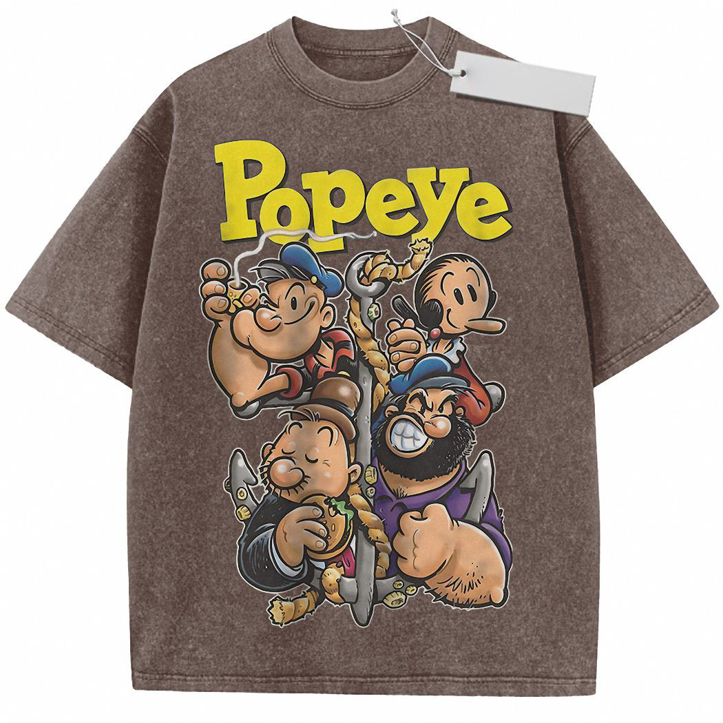Popeye the Sailor Man Shirt, Animated Shirt, Vintage T-Shirt 9