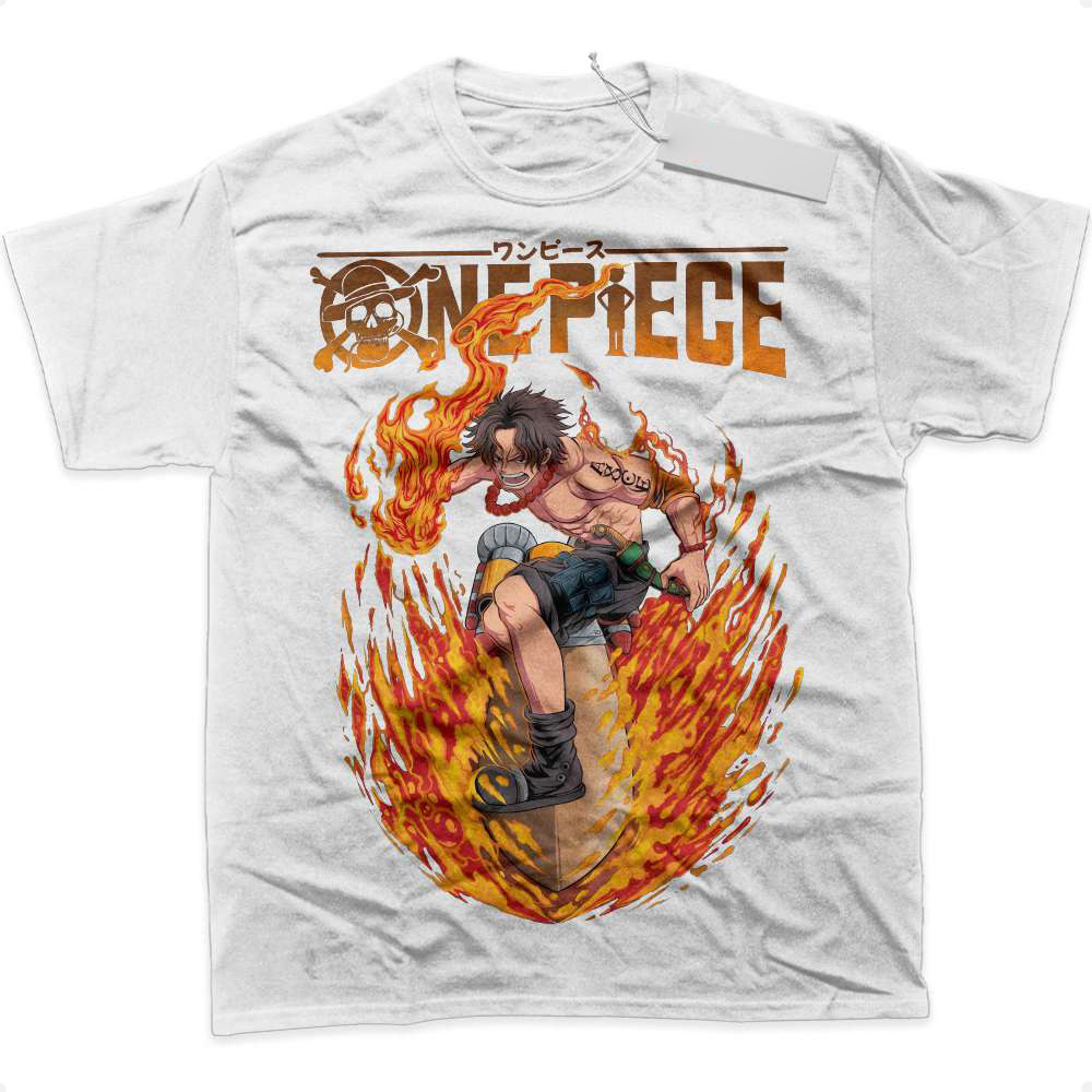 Portgas D Ace Shirt, One Piece Shirt, Anime Graphic Tee