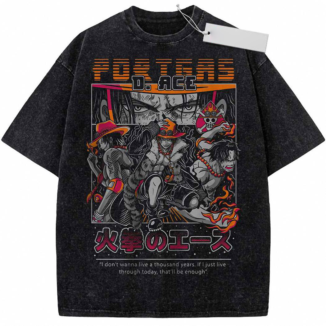 Portgas D Ace Shirt, One Piece Shirt, Anime Shirt, Vintage T-Shirt 7