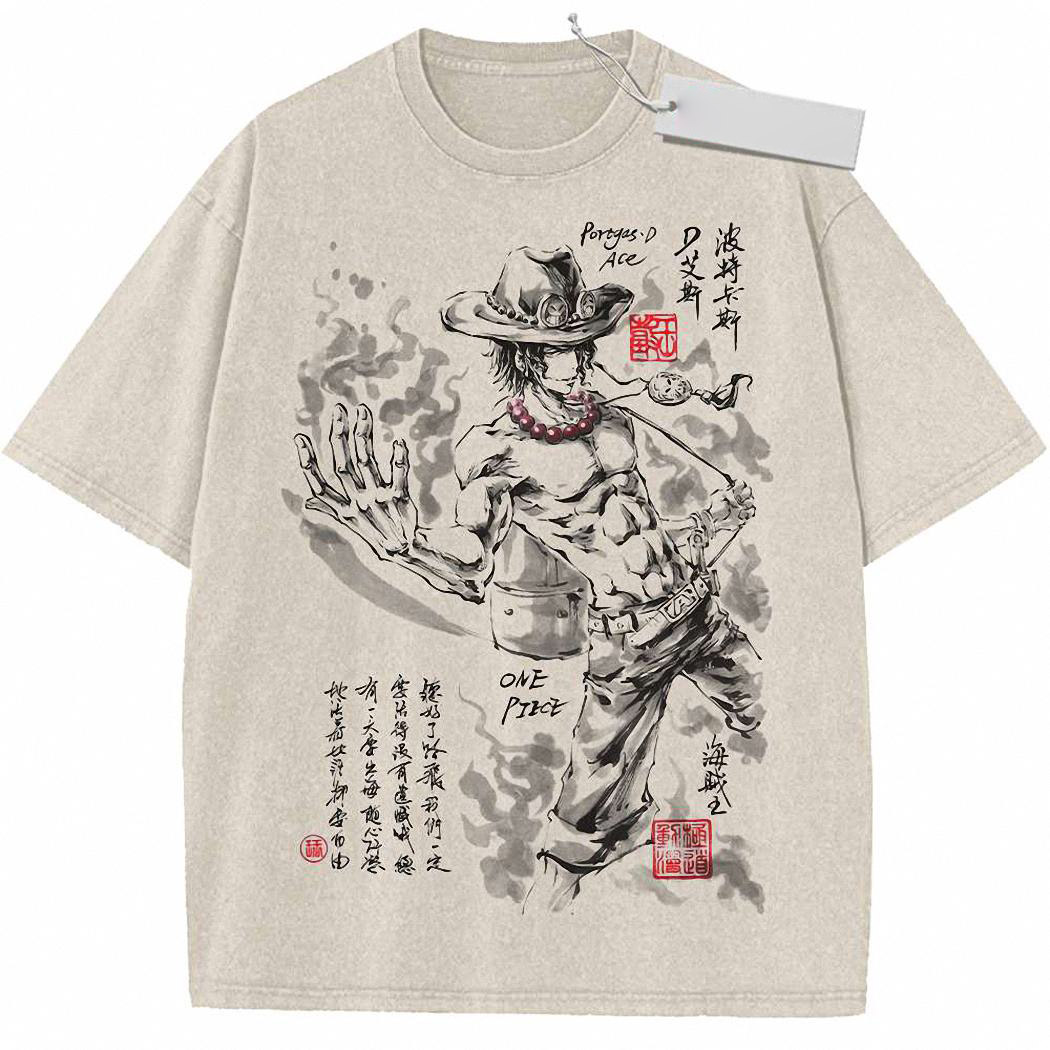Portgas D Ace Shirt, One Piece Shirt, Anime Shirt, Vintage T Shirt '8