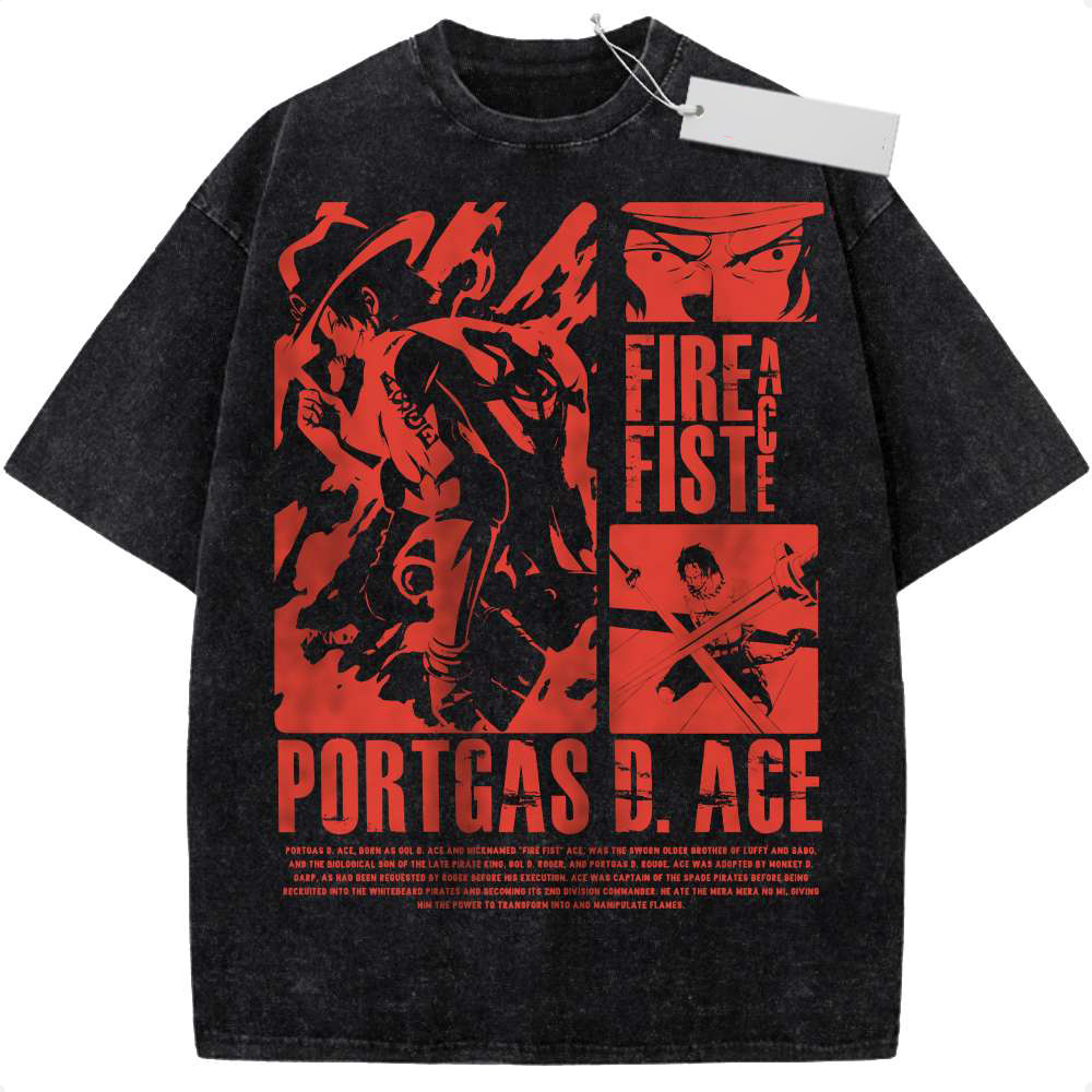 Portgas D Ace One Piece Shirt, Anime Shirt, Vintage Tee