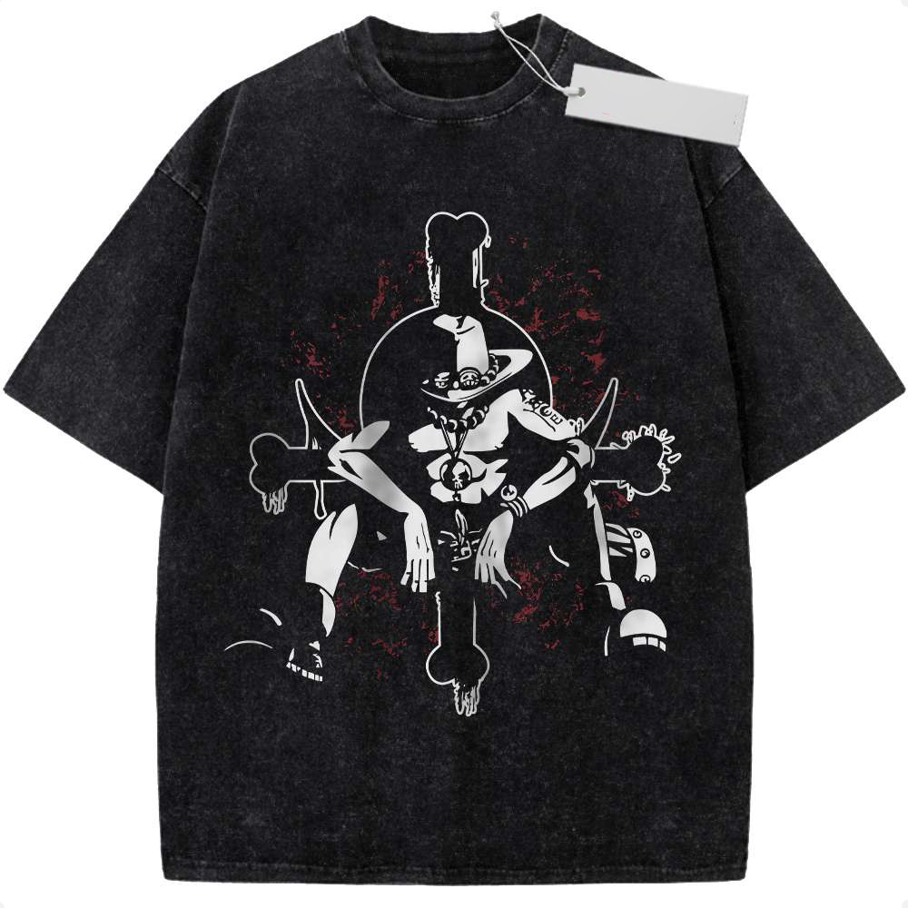 Portgas D Ace Shirt, One Piece Anime Shirt, Vintage Tee