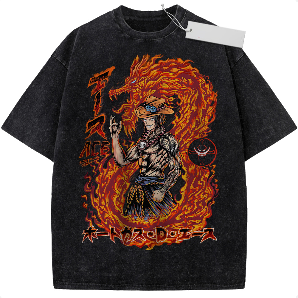 Portgas D Ace Shirt, One Piece Shirt, Anime Shirt, Vintage Tee