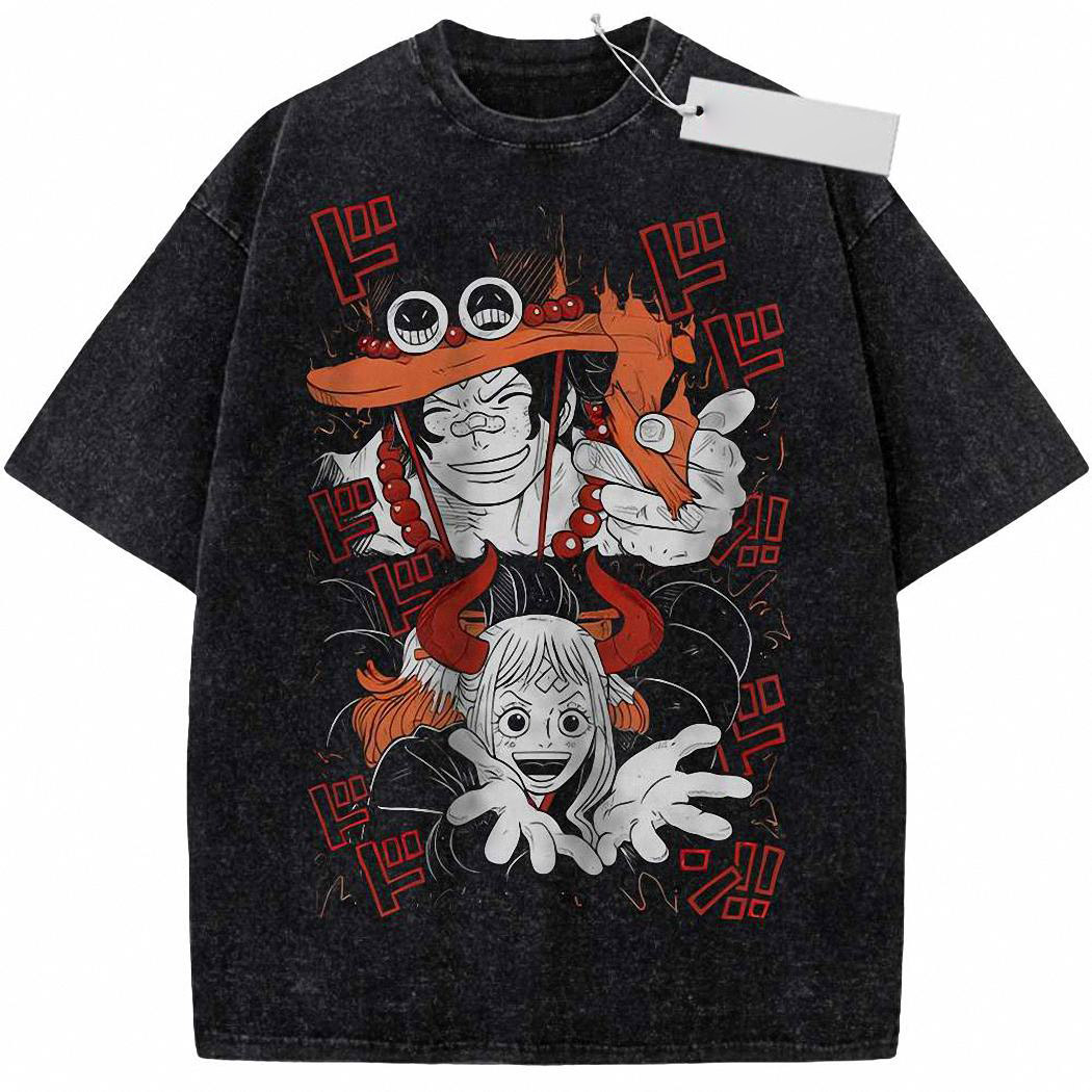 Portgas D Ace Shirt, Yamato Shirt, One Piece Shirt, Anime Shirt, Vintage Tee 2