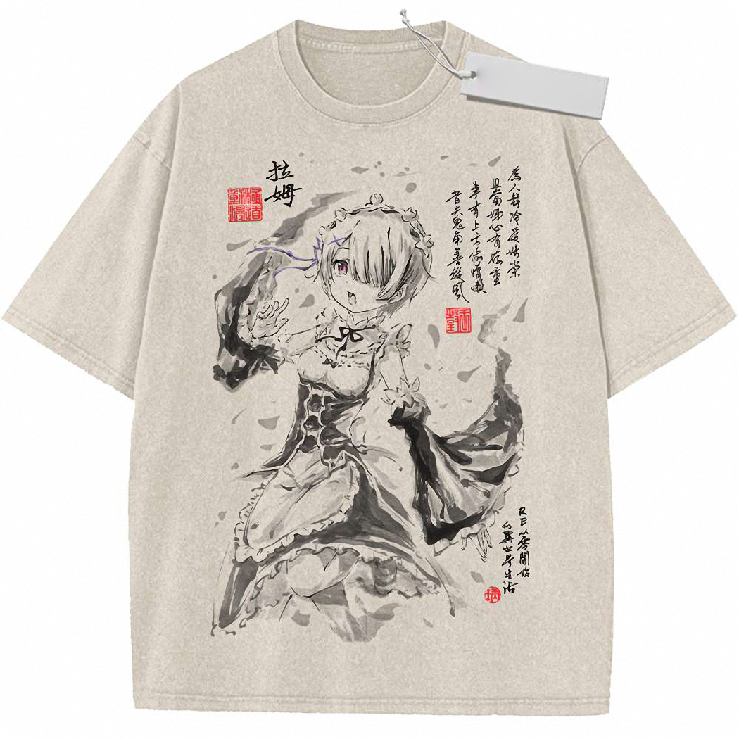 Ram Shirt, ReZero Shirt, Anime Shirt, Vintage T-Shirt 9