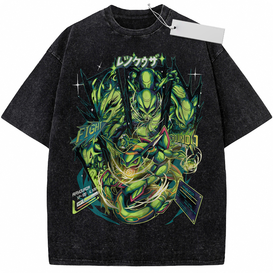 Rayquaza Shirt, Anime Shirt, Vintage T-Shirt 5