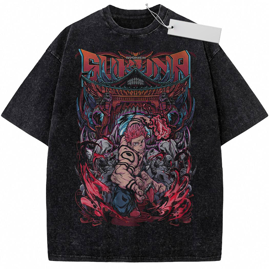 Ryomen Sukuna Shirt, Jujutsu Kaisen Shirt, Anime Shirt, Vintage Tee 3