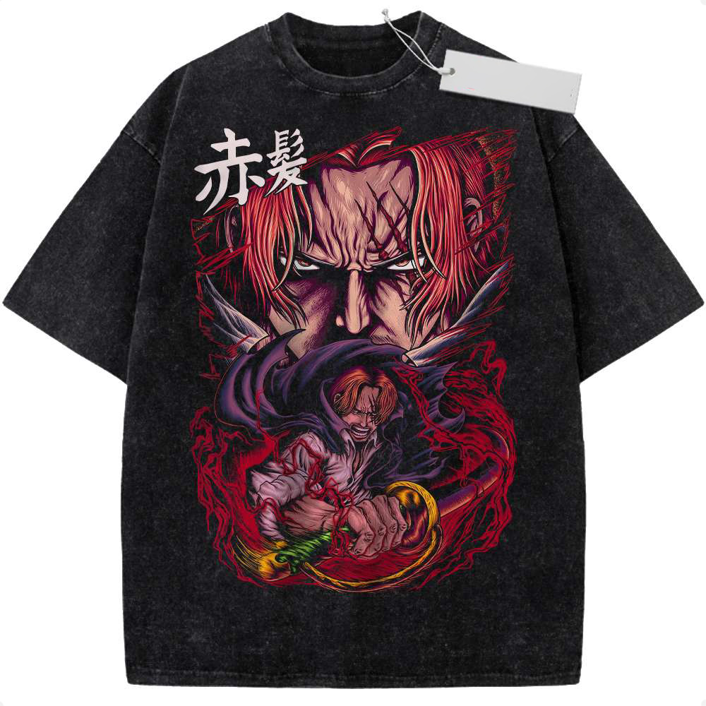 Shanks Shirt, One Piece Shirt, Anime Shirt, Vintage Tee