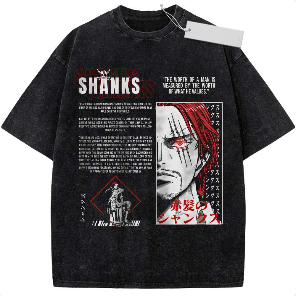 Shanks Shirt, One Piece Shirt, Anime Shirt, Vintage Tee
