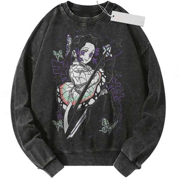Shinobu Insect Hashira Graphic Demon Slayer Vintage Sweatshirt
