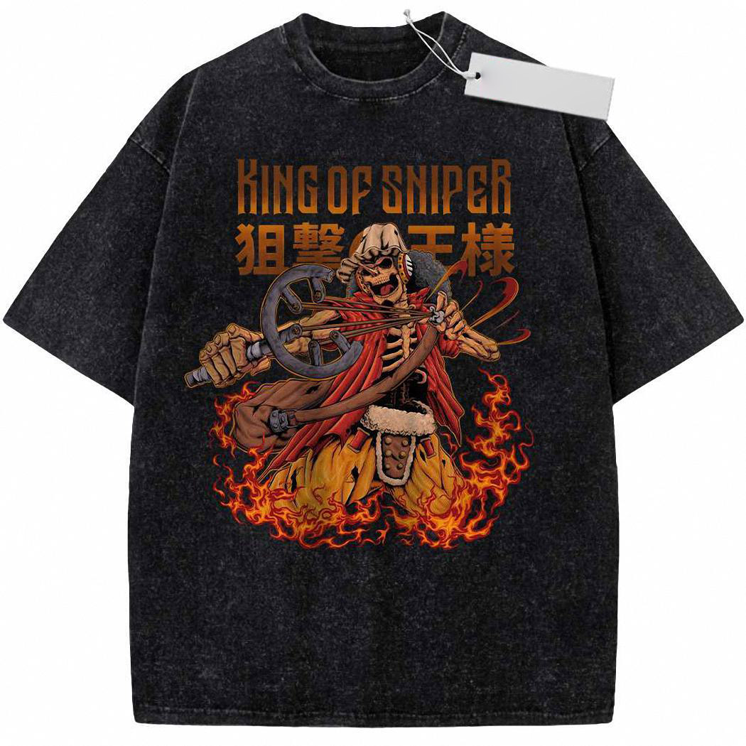 Skeleton Usopp Shirt, One Piece Shirt, Anime Shirt, Vintage Tee 7