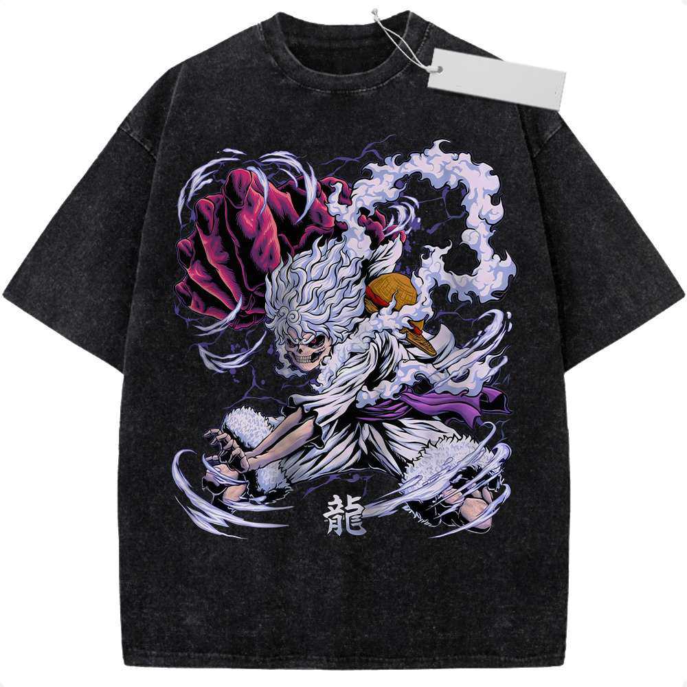 Skull Luffy Gear 5 Shirt, One Piece Shirt, Anime Shirt, Vintage Tee