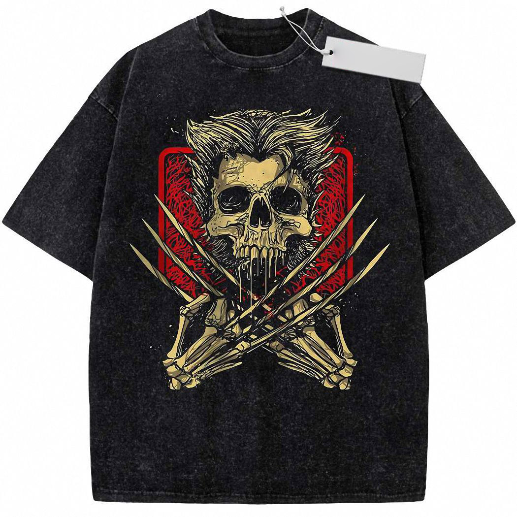 Skull Wolverine Shirt, Marvel Comics Shirt, Vintage T-Shirt 2