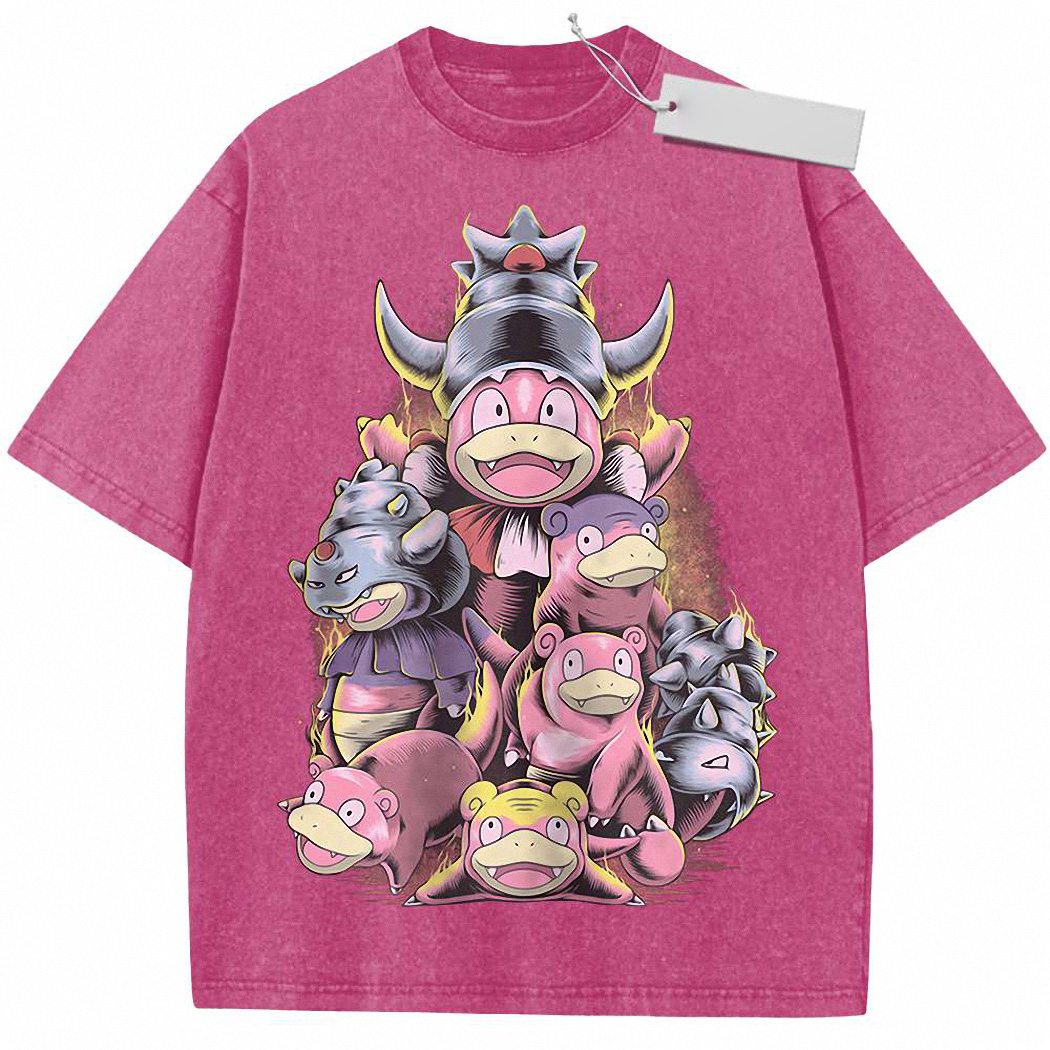 Slowpoke Shirt, Slowbro Shirt, Slowking Shirt, Anime Shirt, Vintage T-Shirt 5