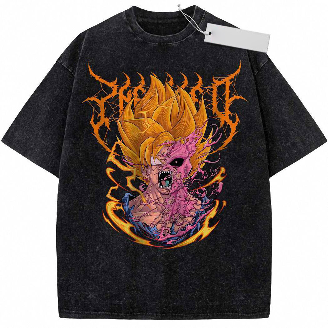 Son Goku vs Majin Buu Shirt, Dragon Ball Shirt, Anime Shirt, Vintage Tee 4