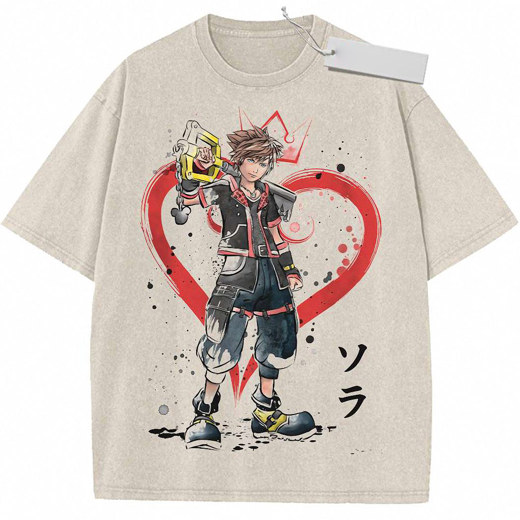 Sora Shirt, Kingdom Hearts Shirt, Game Shirt, Vintage Tee 4