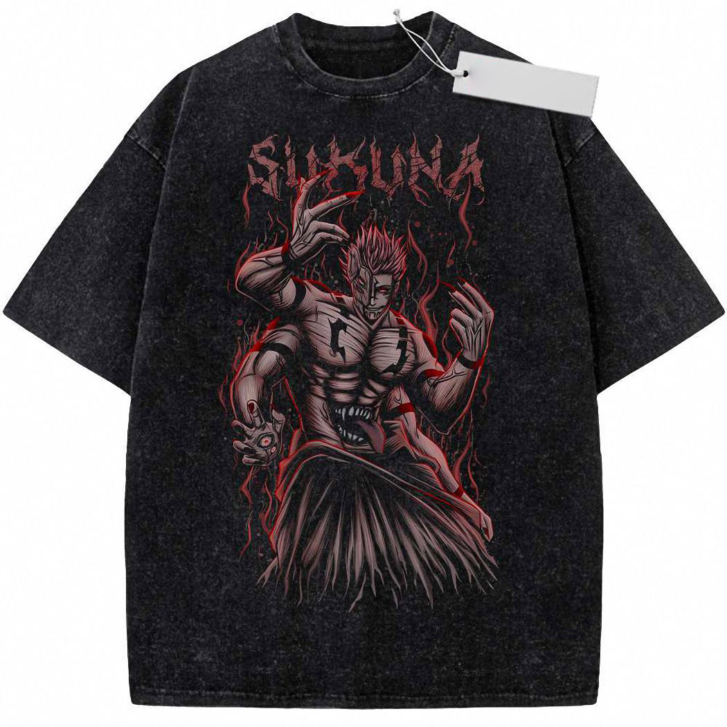 Sukuna Shirt, Jujutsu Kaisen Shirt, Anime Shirt, Vintage T-Shirt 5