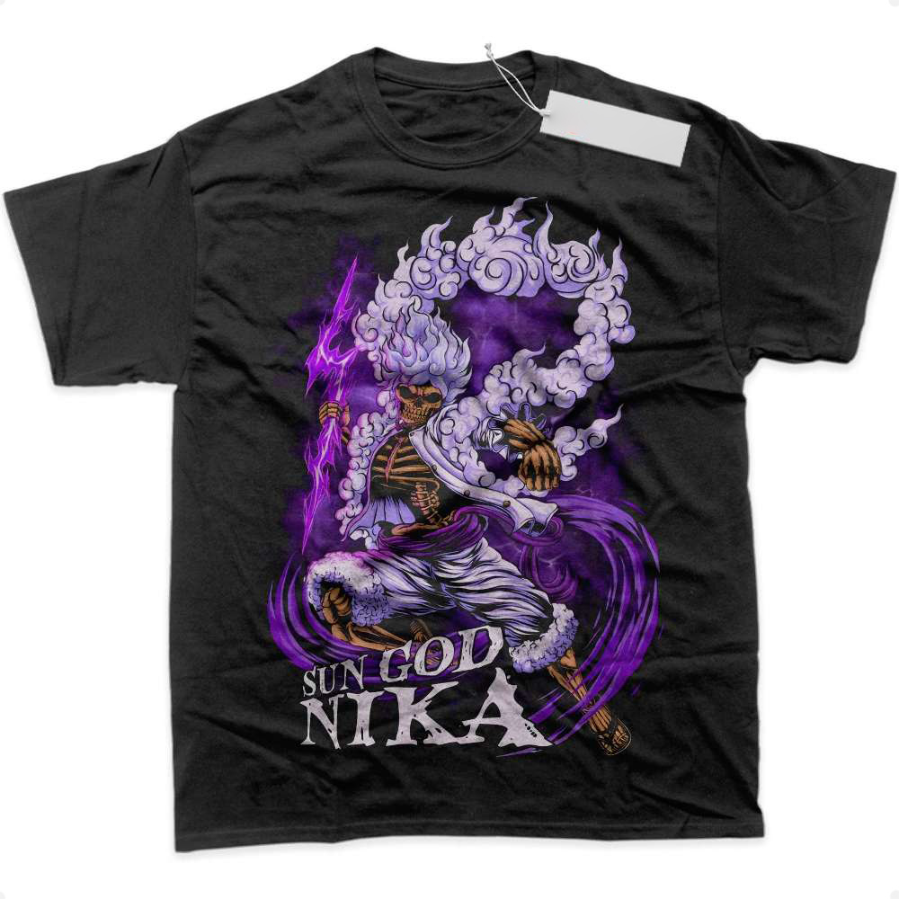 Sun God Nika - Monkey D Luffy Shirt, One Piece Shirt, Anime Shirt, Graphic T-Shirt