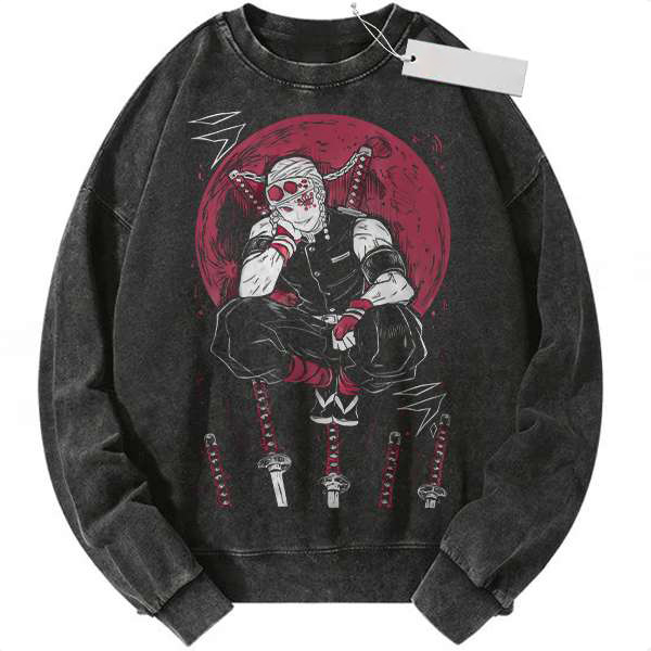Tengen Uzui Sweatshirt, Demon Slayer Sweatshirt, Vintage Sweatshirt