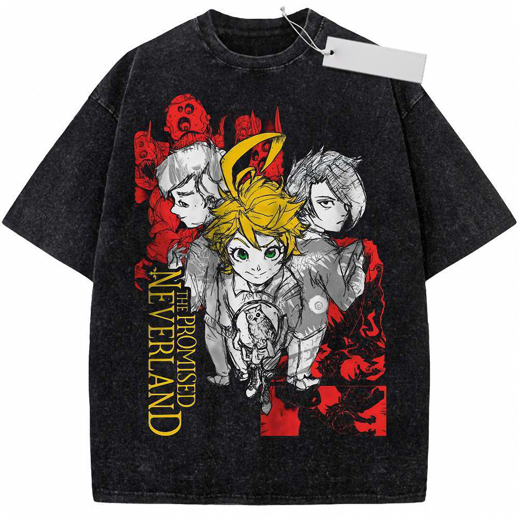 The Promised Neverland Shirt, Anime Shirt, Vintage T-Shirt 3