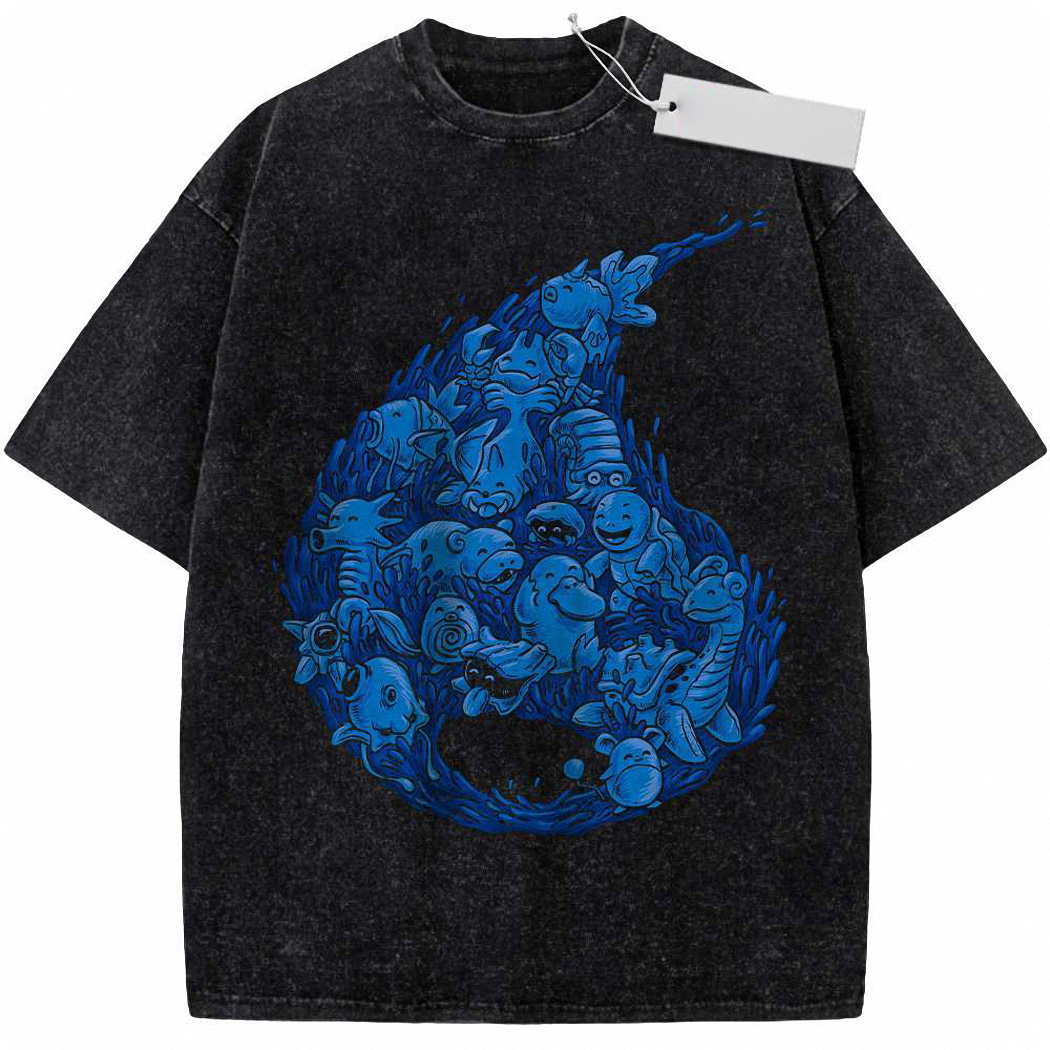 Water-Type Shirt, Anime Shirt, Vintage T-Shirt 1