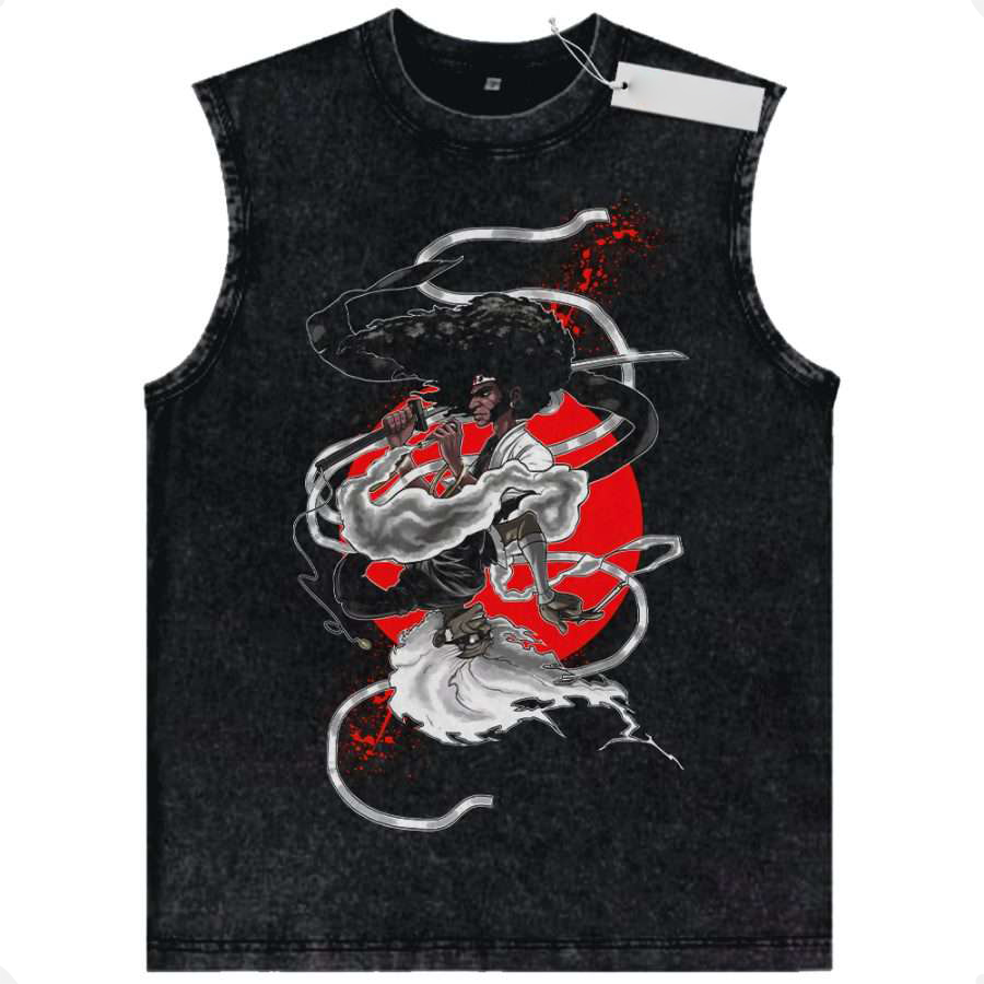 Zenitsu Agatsuma Tank Top, Demon Slayer Tank Top, Vintage Tank Top
