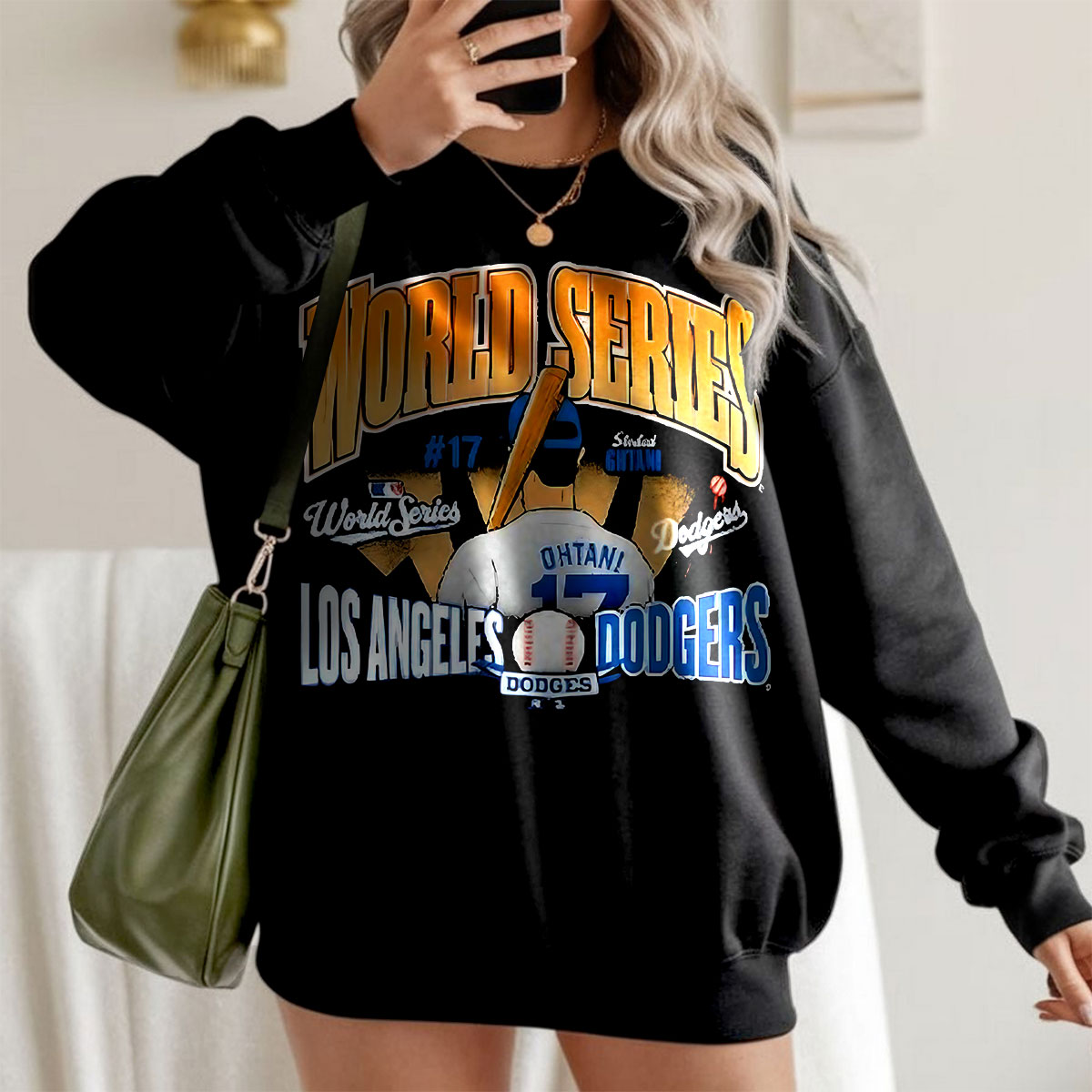 Los Angeles Dodgers World Series Graphic Sweatshirt, Baseball Team Spirit Pullover, Sports Fan Apparel Tee, Unisex Game Day Outfit, T-Shirt, Hoodie & Sweatshirt