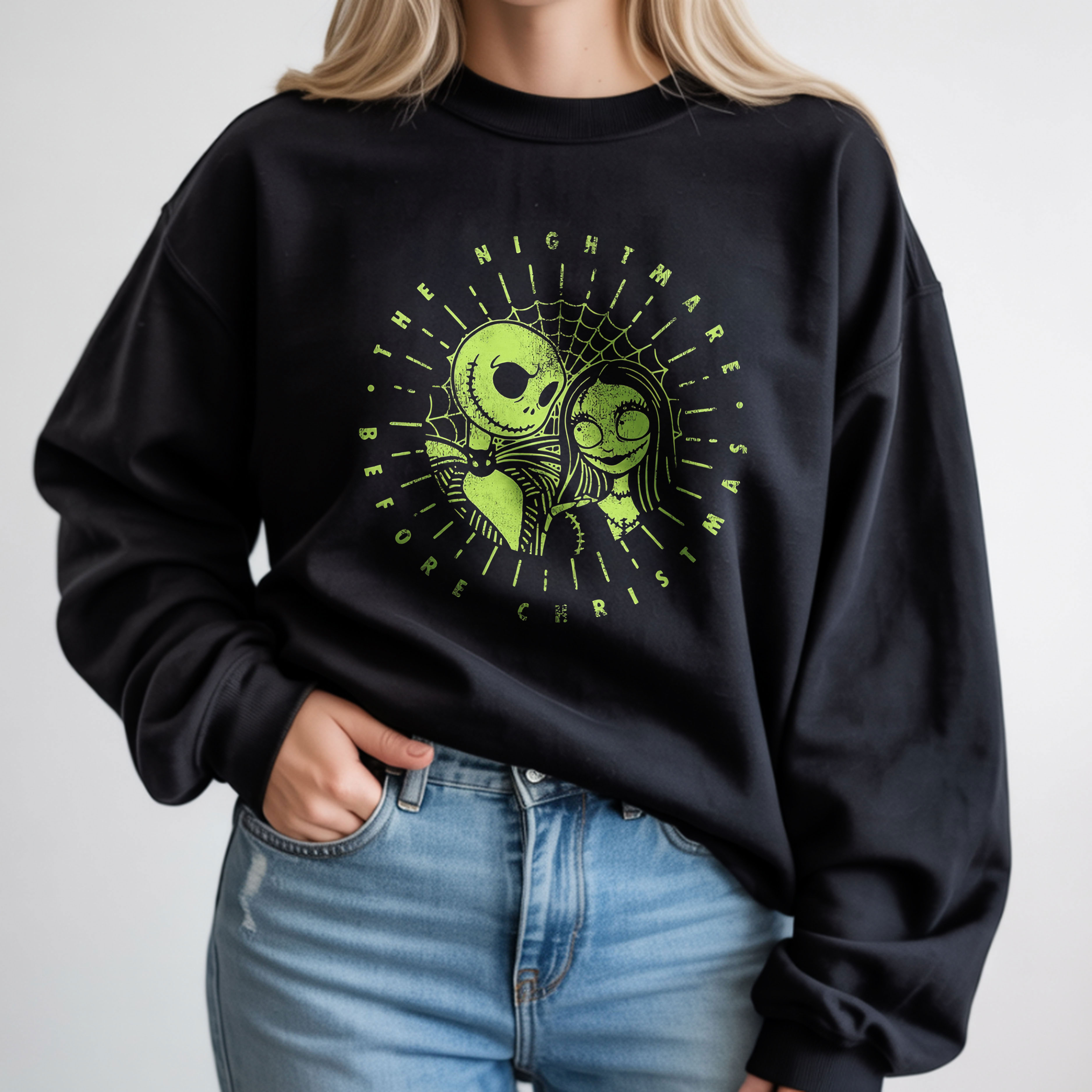 Jack Skellington x Sally Couple Design Nightmare Before Christmas Halloween Classic T-Shirt, Hoodie & Sweatshirt