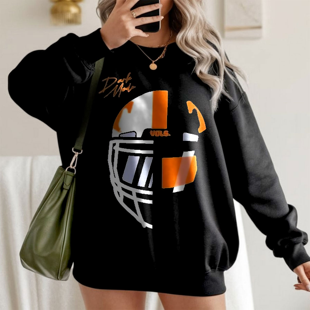 Tennessee Vols Football Helmet Graphic Sweatshirt, Game Day Sports Pullover, College Team Spirit Tee, Unisex Athletic Outfit, T-Shirt, Hoodie & Sweatshirt