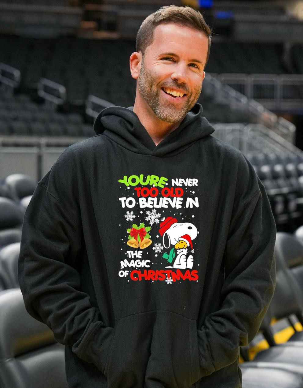 Snoopy You’re Never Too Old to Believe in the Magic of Christmas Holiday Festive Cartoon Hoodie & Sweatshirt