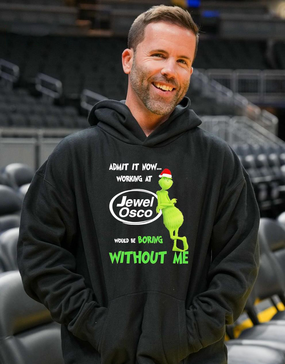 Grinch Jewel Osco Work Quote Christmas T-Shirt – Holiday Vintage Bootleg Tee