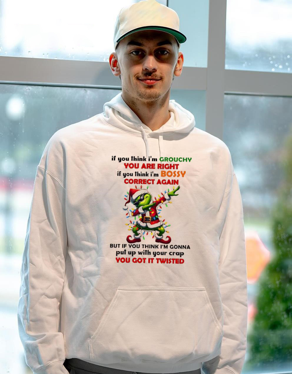 Grinch Funny Quote Christmas T-Shirt – Sarcastic Holiday Meme Vintage Bootleg Tee