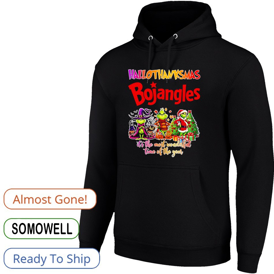 Grinch Bojangles Hallothanksmas T-Shirt – Funny Holiday Mashup Vintage Bootleg Tee