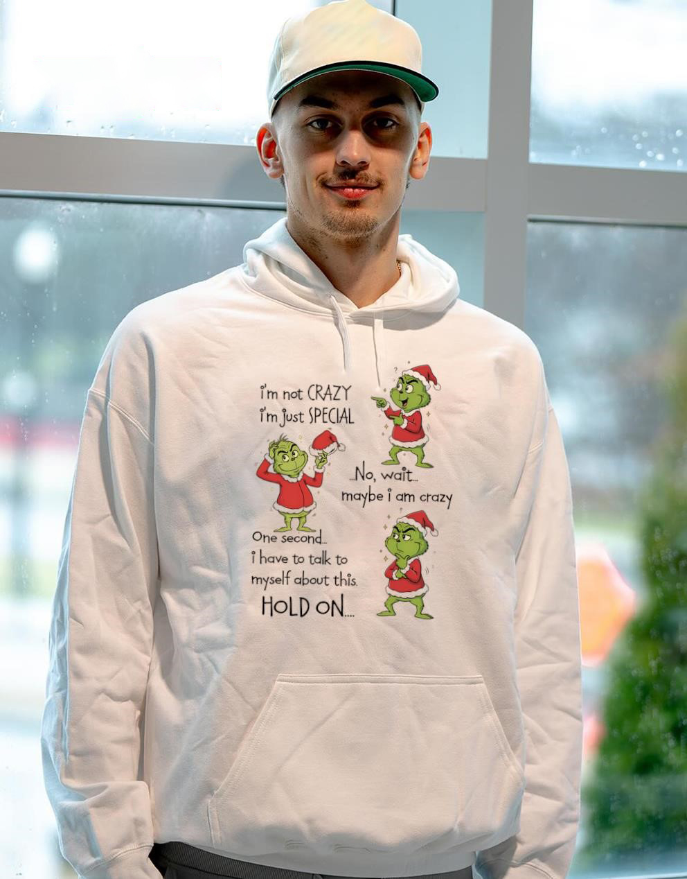 Grinch Quote Christmas T-Shirt – Funny I’m Not Crazy I’m Just Special Wait Maybe I Am Crazy Vintage Bootleg Holiday Tee