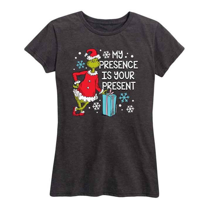 Grinch My Presence Is Your Present T-Shirt – Sarcastic Christmas Funny Gift Tee