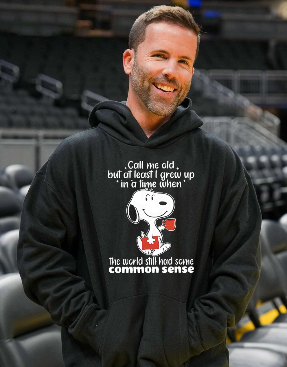 Peanuts Snoopy T-Shirt – Call Me Old But At Least I Grew Up In A Time When The World Still Had Some Common Sense Vintage Bootleg Humor Tee