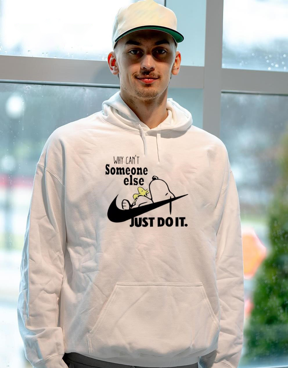 Peanuts Snoopy & Woodstock T-Shirt – Funny Why Can’t Someone Else Just Do It Quote Vintage Bootleg Tee