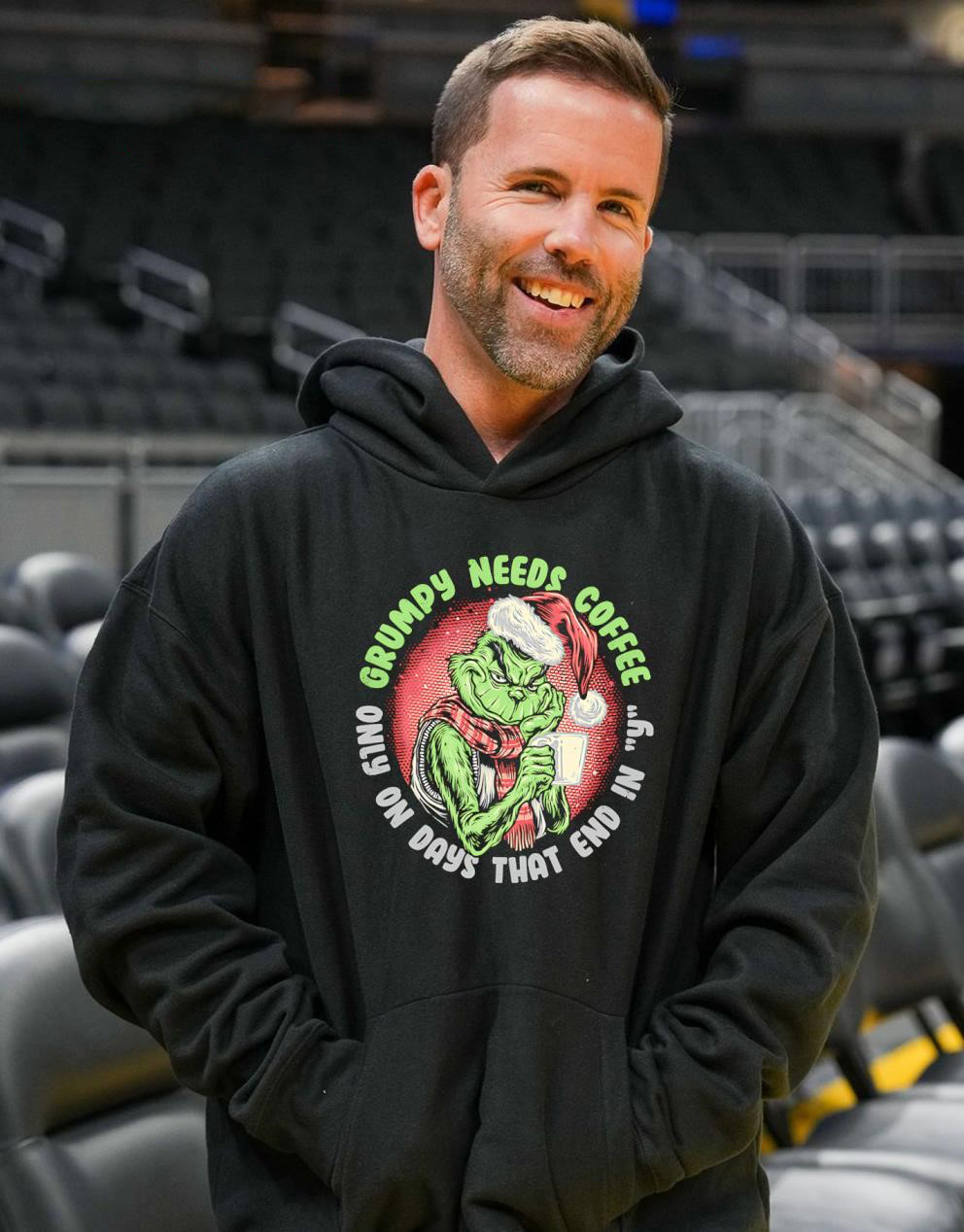 Grinch Coffee Lover Funny Quote Christmas T-Shirt – Grumpy Holiday Vintage Bootleg Tee