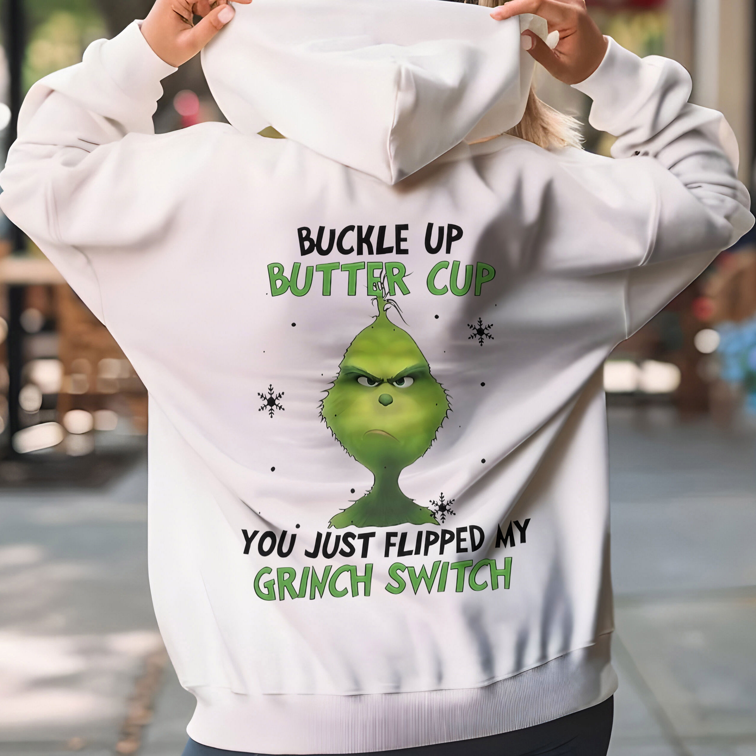 Grinch Quote Christmas T-Shirt – Funny Buckle Up Buttercup You Just Flipped My Grinch Switch Vintage Bootleg Holiday Tee