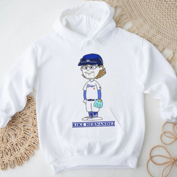 Peanuts Snoopy x Kiké Hernández Los Angeles Dodgers 2025 Baseball T-Shirt – Cute Peanuts MLB Vintage Bootleg Holiday Tee