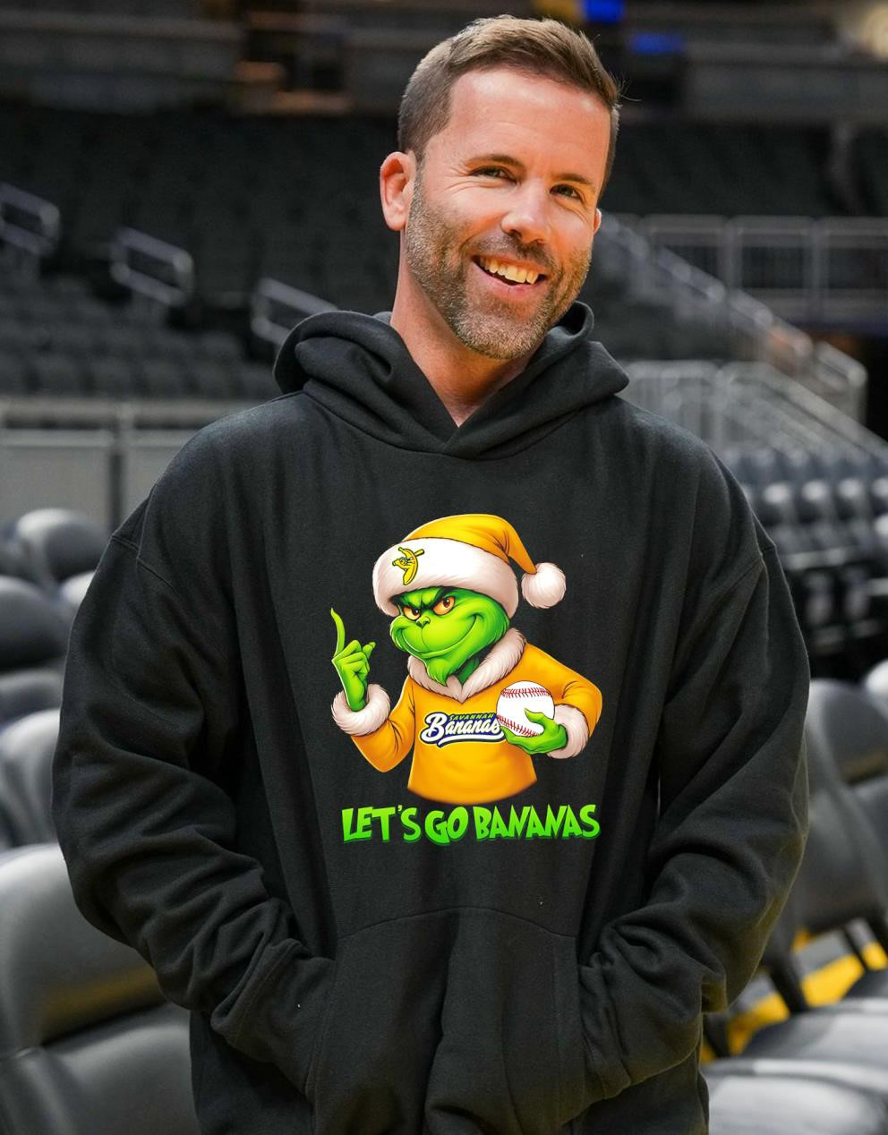 Grinch Logo Savannah Bananas Christmas T-Shirt – Funny Let’s Go Bananas Vintage Bootleg Holiday Tee