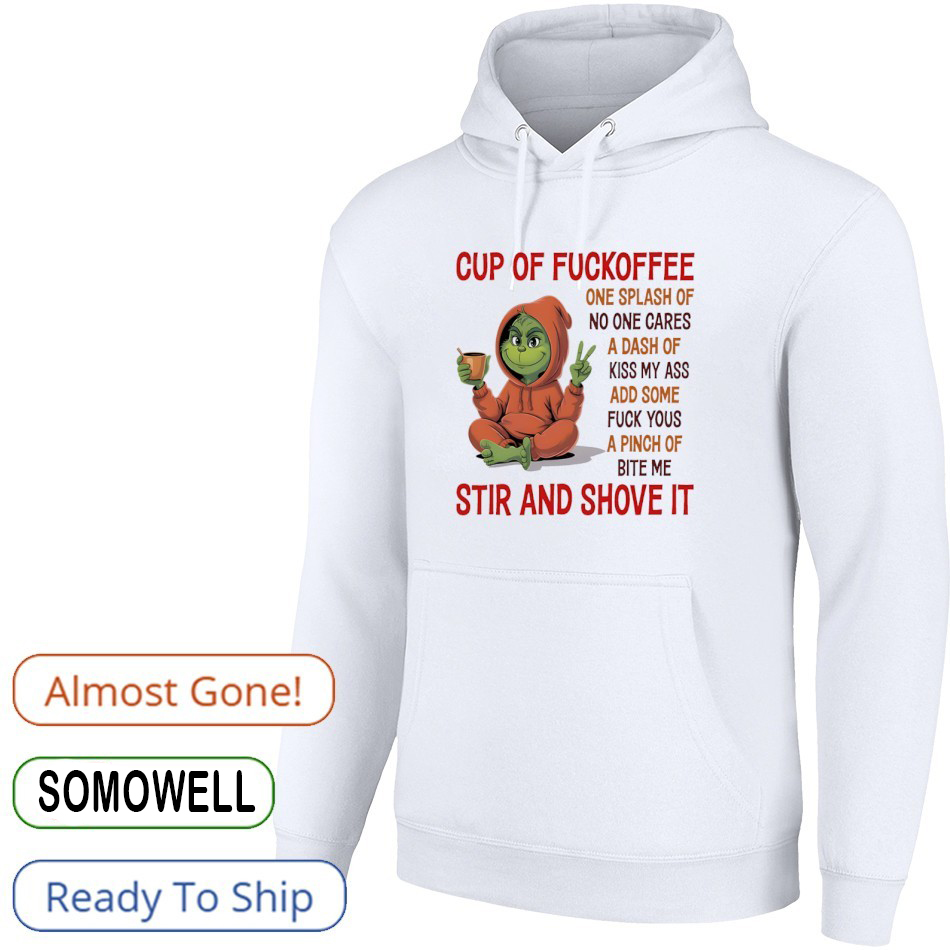 Grinch Coffee Quote Christmas T-Shirt – Funny Sarcastic Holiday Vintage Bootleg Tee