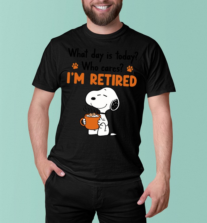 Peanuts Snoopy Who Cares I’m Retired Vintage Bootleg Funny Retirement Quote Custom Print Apparel – T-Shirt, Hoodie & Sweatshirt