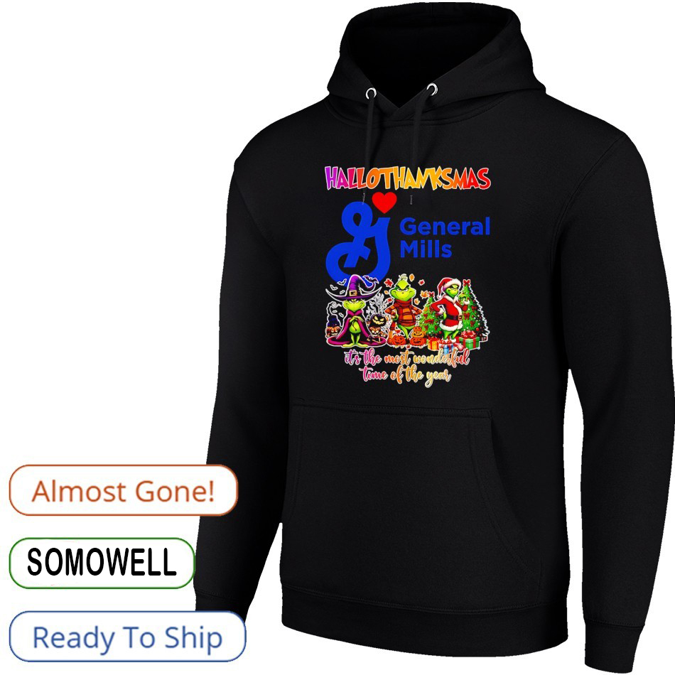 Grinch General Mills Hallothanksmas T-Shirt – Funny Holiday Mashup Christmas Vintage Bootleg Tee