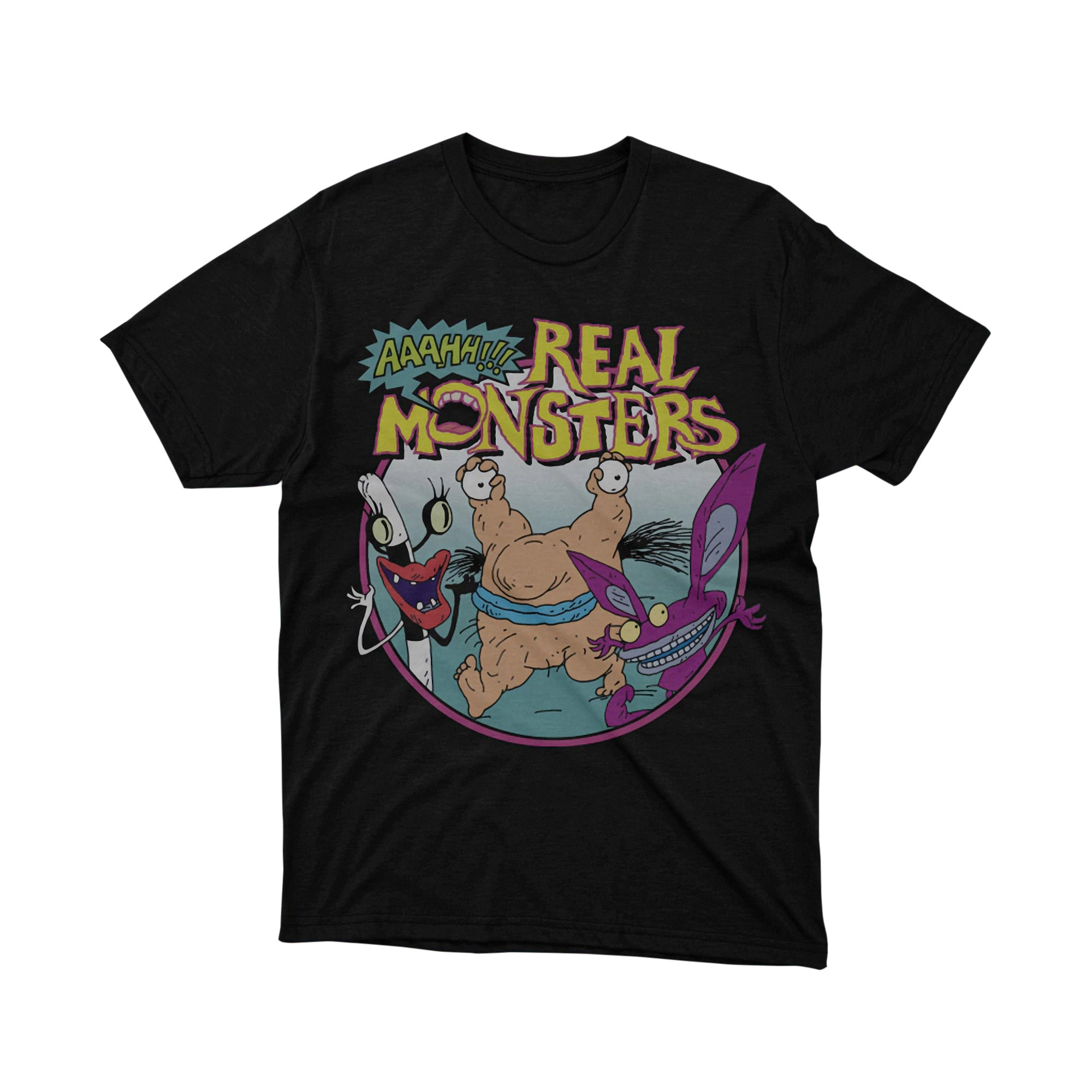 Aaahh Real Monsters Scary Cartoon Trio Tee Shirt