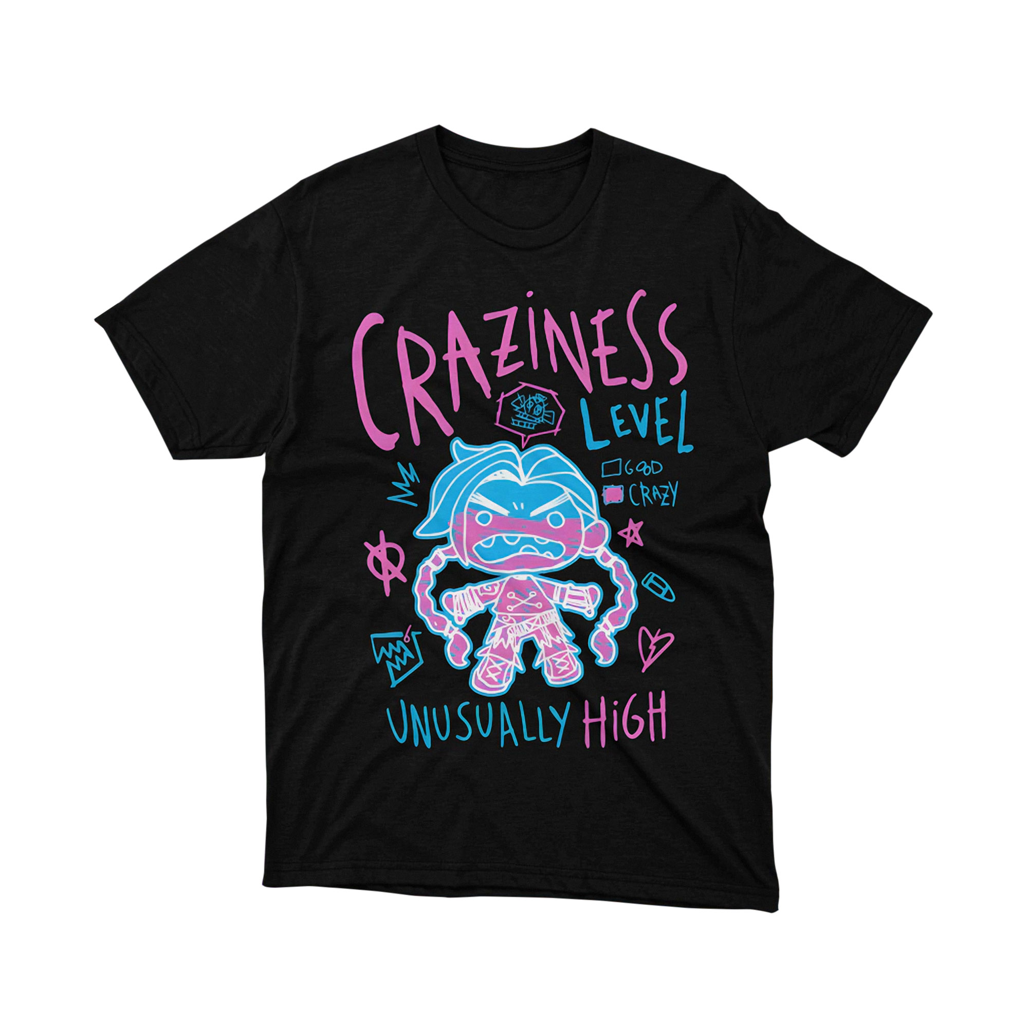 Arcane The Monster You Created Black Cast Tee Shirt